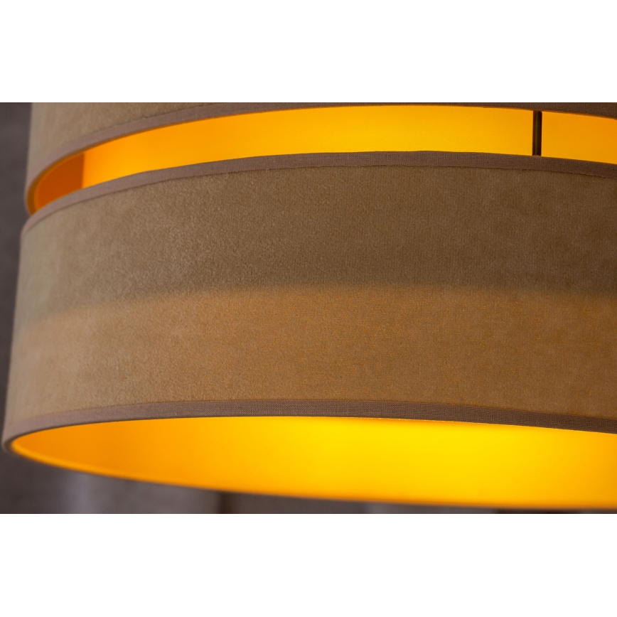 Duolla - Candeeiro suspenso DUO 1xE27/15W/230V diâmetro 40 cm bege