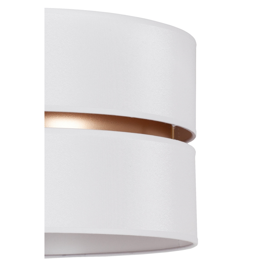 Duolla - Candeeiro suspenso DUO 1xE27/15W/230V diâmetro 40 cm branco/dourado
