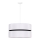 Duolla - Candeeiro suspenso DUO 1xE27/15W/230V diâmetro 40 cm branco/preto