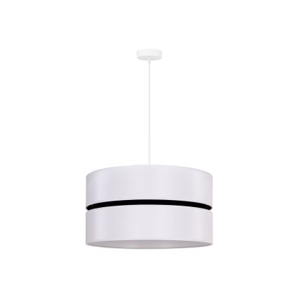 Duolla - Candeeiro suspenso DUO 1xE27/15W/230V diâmetro 40 cm branco/preto