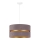 Duolla - Candeeiro suspenso DUO 1xE27/15W/230V diâmetro 40 cm cinzento