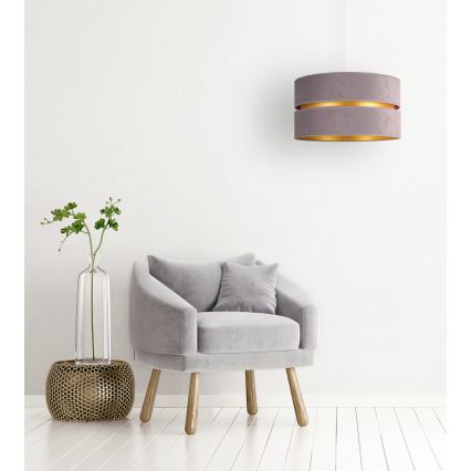 Duolla - Candeeiro suspenso DUO 1xE27/15W/230V diâmetro 40 cm cinzento