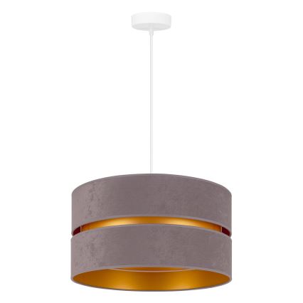 Duolla - Candeeiro suspenso DUO 1xE27/15W/230V diâmetro 40 cm cinzento