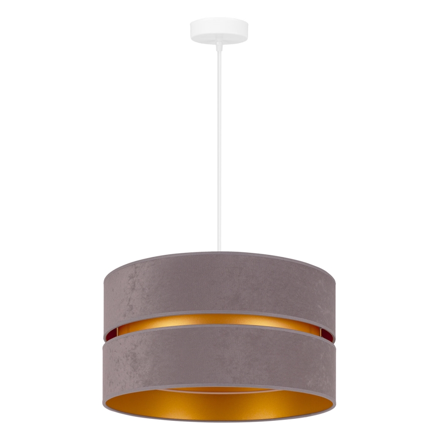 Duolla - Candeeiro suspenso DUO 1xE27/15W/230V diâmetro 40 cm cinzento