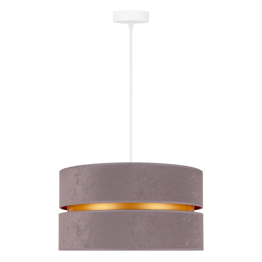 Duolla - Candeeiro suspenso DUO 1xE27/15W/230V diâmetro 40 cm cinzento