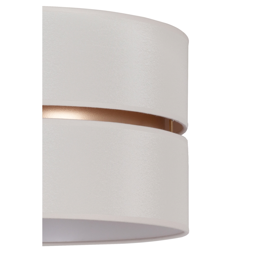 Duolla - Candeeiro suspenso DUO 1xE27/15W/230V diâmetro 40 cm creme/dourado
