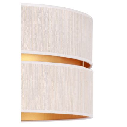 Duolla - Candeeiro suspenso DUO 1xE27/15W/230V diâmetro 40 cm creme/dourado