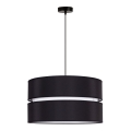 Duolla - Candeeiro suspenso DUO 1xE27/15W/230V diâmetro 40 cm preto/branco