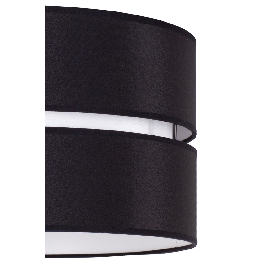 Duolla - Candeeiro suspenso DUO 1xE27/15W/230V diâmetro 40 cm preto/branco