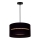 Duolla - Candeeiro suspenso DUO 1xE27/15W/230V diâmetro 40 cm preto/vime