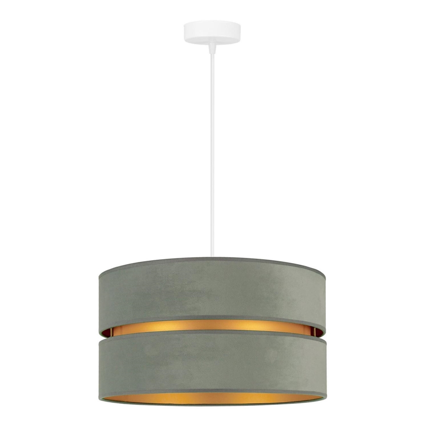 Duolla - Candeeiro suspenso DUO 1xE27/15W/230V diâmetro 40 cm verde claro/dourado