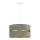 Duolla - Candeeiro suspenso DUO 1xE27/15W/230V diâmetro 40 cm verde claro/dourado