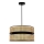 Duolla - Candeeiro suspenso DUO 1xE27/15W/230V diâmetro 40 cm vime/preto