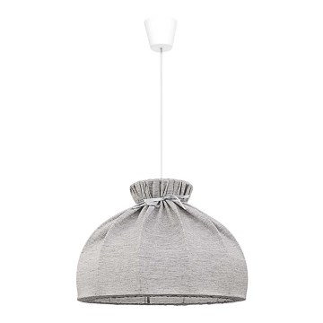 Duolla - Candeeiro suspenso ECO 1xE27/40W/230V diâmetro 38 cm cinzento