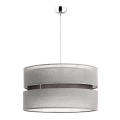 Duolla - Candeeiro suspenso em cabo DUO 1xE27/15W/230V diâmetro 40 cm cinza