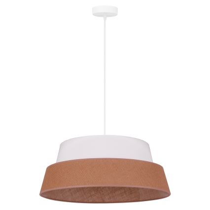 Duolla - Candeeiro suspenso GALAXY 1xE27/15W/230V diâmetro 50 cm castanho/branco