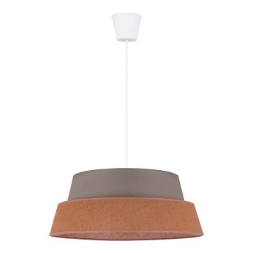 Duolla - Candeeiro suspenso GALAXY 1xE27/40W/230V diâmetro 50 cm cinzento/castanho