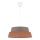 Duolla - Candeeiro suspenso GALAXY 1xE27/40W/230V diâmetro 50 cm cinzento/castanho