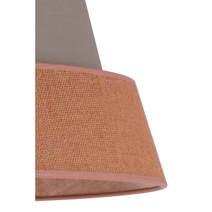 Duolla - Candeeiro suspenso GALAXY 1xE27/40W/230V diâmetro 50 cm cinzento/castanho