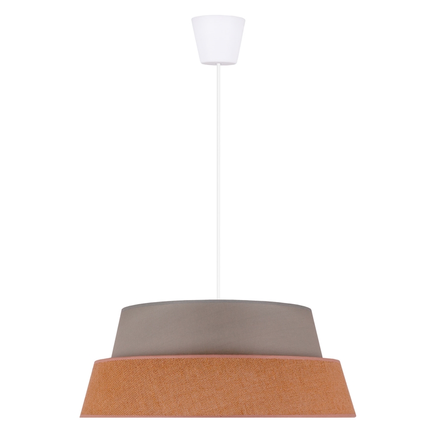 Duolla - Candeeiro suspenso GALAXY 1xE27/40W/230V diâmetro 50 cm cinzento/castanho