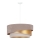 Duolla - Candeeiro suspenso KOBO 1xE27/15W/230V diâmetro 45 cm bege/dourado/creme