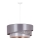 Duolla - Candeeiro suspenso KOBO 1xE27/15W/230V diâmetro 45 cm prateado/dourado