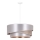 Duolla - Candeeiro suspenso KOBO 1xE27/15W/230V diâmetro 45 cm prateado/dourado