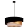 Duolla - Candeeiro suspenso KOBO 1xE27/15W/230V diâmetro 45 cm preto/dourado/creme