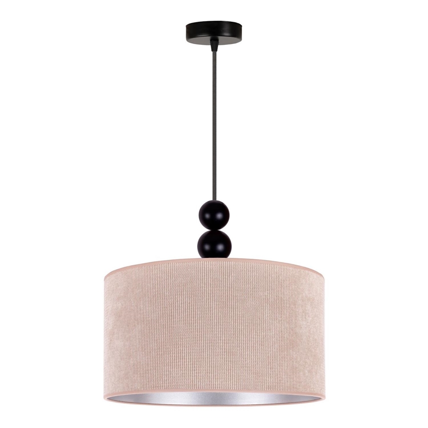 Duolla - Candeeiro suspenso LYON 1xE27/15W/230V diâmetro 40 cm bege