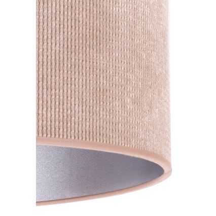 Duolla - Candeeiro suspenso LYON 1xE27/15W/230V diâmetro 40 cm bege