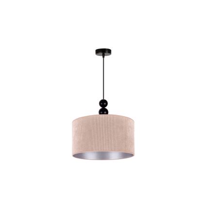 Duolla - Candeeiro suspenso LYON 1xE27/15W/230V diâmetro 40 cm bege