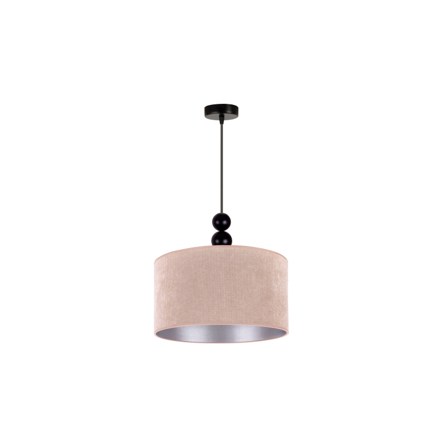Duolla - Candeeiro suspenso LYON 1xE27/15W/230V diâmetro 40 cm bege