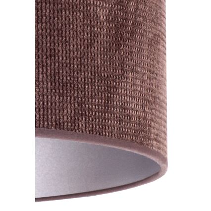 Duolla - Candeeiro suspenso LYON 1xE27/15W/230V diâmetro 40 cm castanho