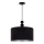 Duolla - Candeeiro suspenso LYON 1xE27/15W/230V diâmetro 40 cm preto