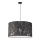 Duolla - Candeeiro suspenso MARBLE 1xE27/40W/230V diâmetro 45 cm preto/branco