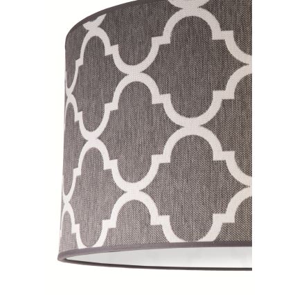 Duolla - Candeeiro suspenso MAROKO 1xE27/40W/230V diâmetro 45 cm cinzento/branco
