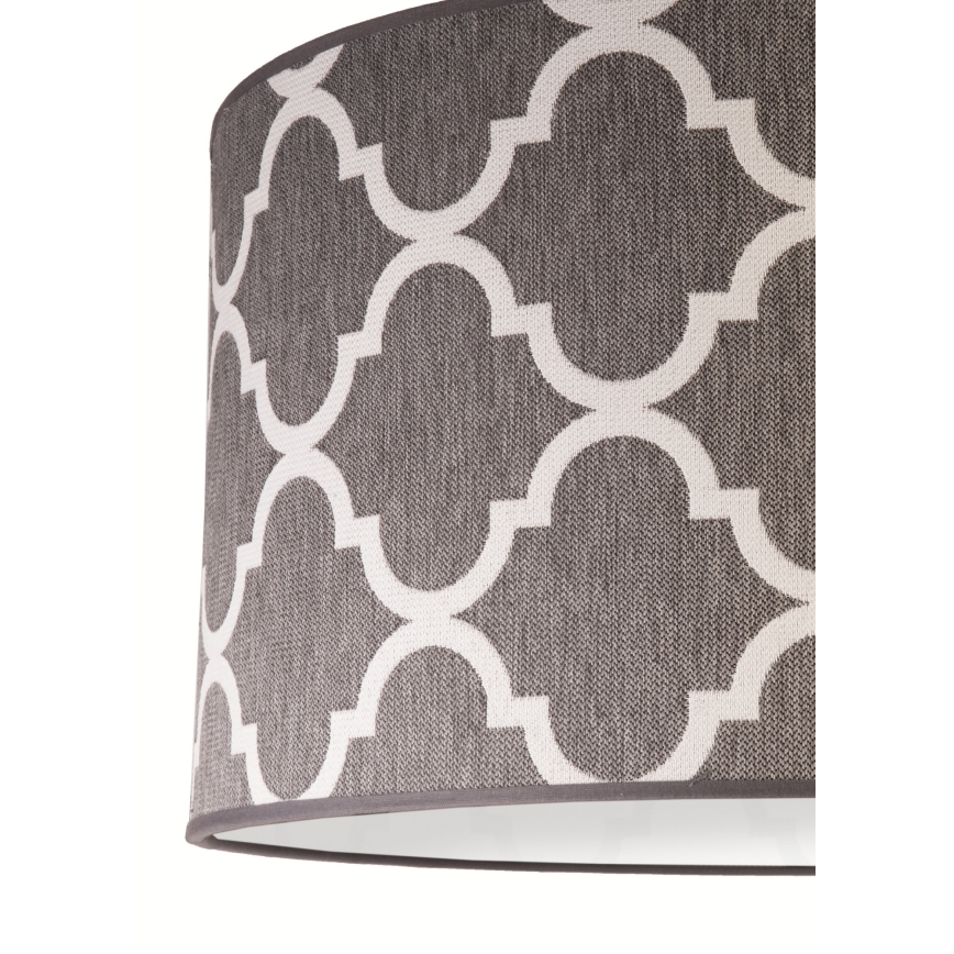 Duolla - Candeeiro suspenso MAROKO 1xE27/40W/230V diâmetro 45 cm cinzento/branco