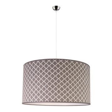 Duolla - Candeeiro suspenso MAROKO 1xE27/40W/230V diâmetro 45 cm cinzento