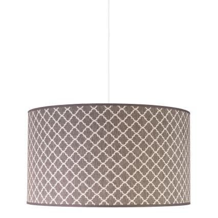 Duolla - Candeeiro suspenso MAROKO 1xE27/40W/230V diâmetro 45 cm cinzento