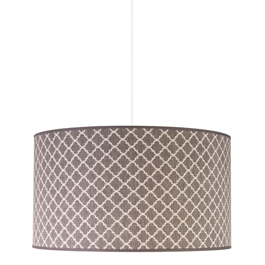 Duolla - Candeeiro suspenso MAROKO 1xE27/40W/230V diâmetro 45 cm cinzento