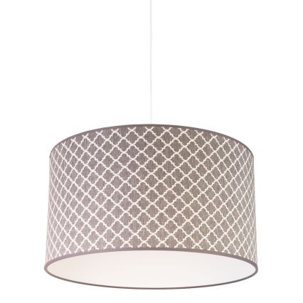 Duolla - Candeeiro suspenso MAROKO 1xE27/40W/230V diâmetro 45 cm cinzento