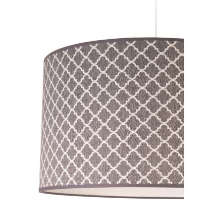 Duolla - Candeeiro suspenso MAROKO 1xE27/40W/230V diâmetro 45 cm cinzento