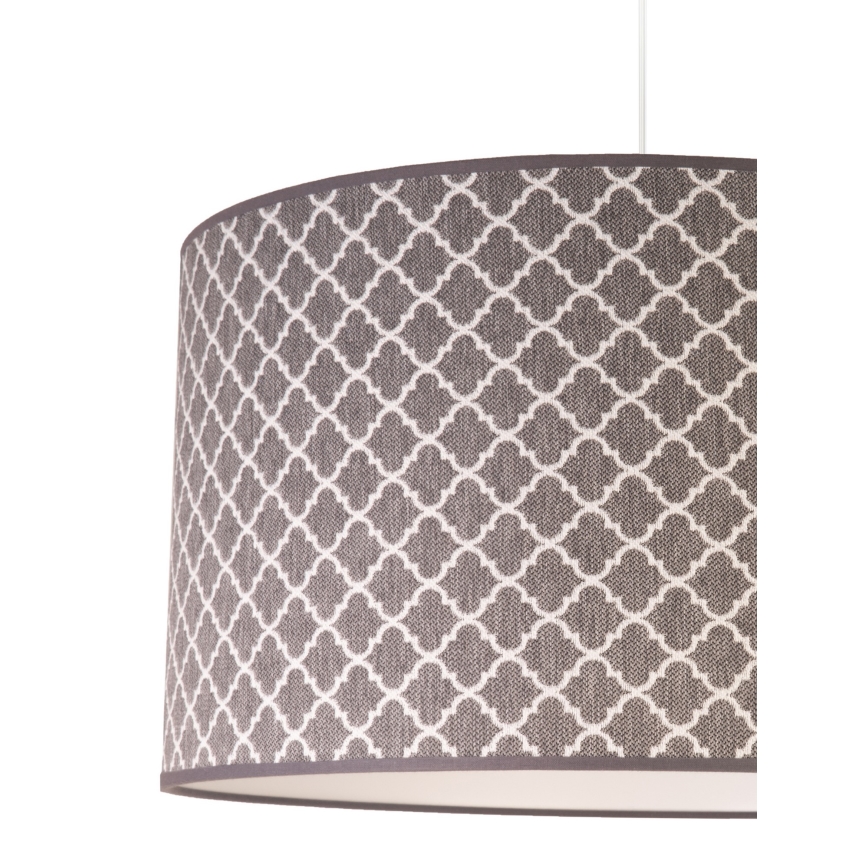 Duolla - Candeeiro suspenso MAROKO 1xE27/40W/230V diâmetro 45 cm cinzento