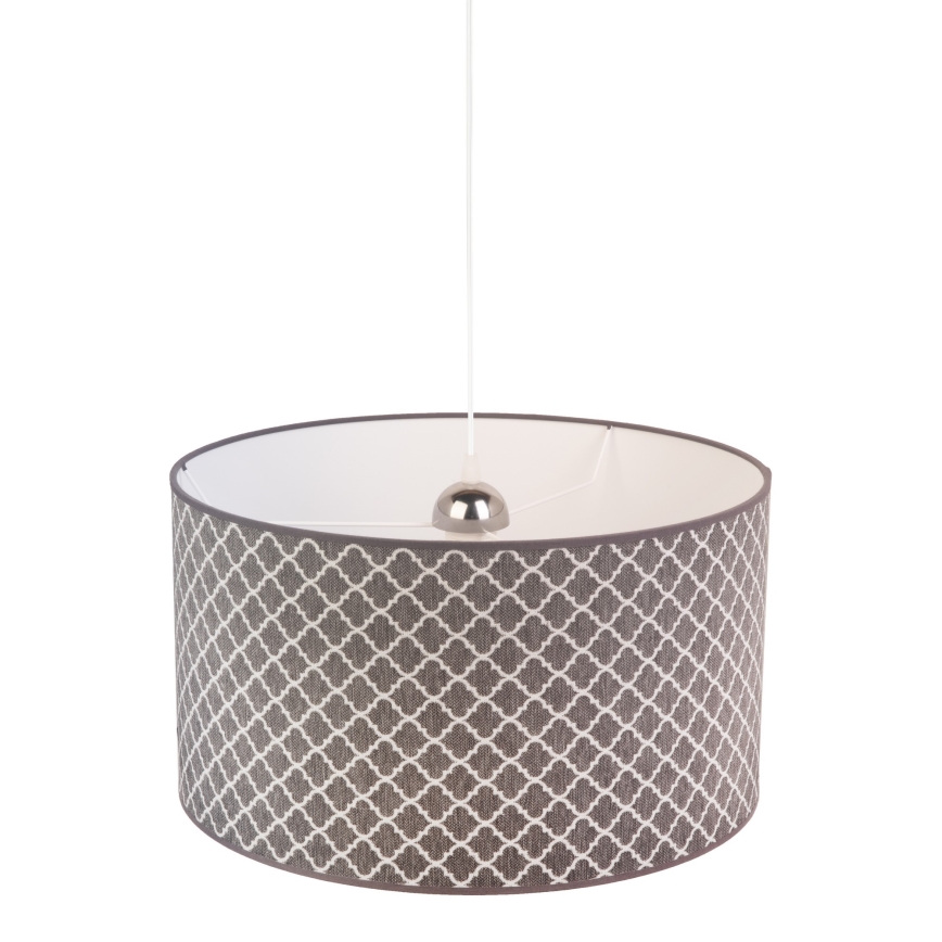 Duolla - Candeeiro suspenso MAROKO 1xE27/40W/230V diâmetro 45 cm cinzento