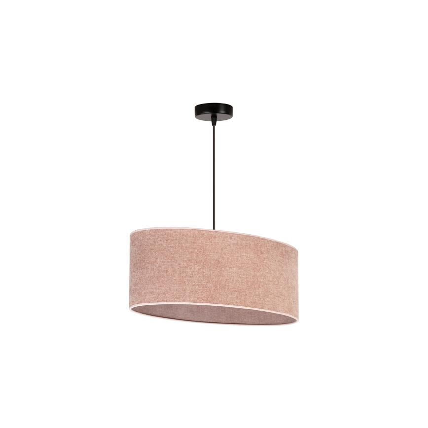 Duolla - Candeeiro suspenso OVAL 1xE27/15W/230V rosa