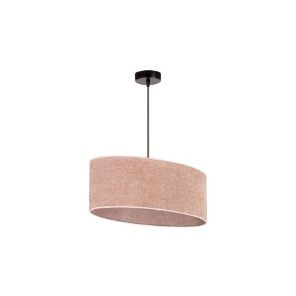 Duolla - Candeeiro suspenso OVAL 1xE27/15W/230V rosa