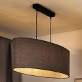 Duolla - Candeeiro suspenso OVAL 2xE27/15W/230V castanho