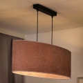 Duolla - Candeeiro suspenso OVAL 2xE27/15W/230V rosa