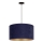 Duolla - Candeeiro suspenso ROLLER 1xE27/15W/230V diâmetro 40 cm azul/dourado