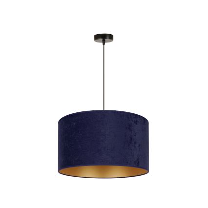 Duolla - Candeeiro suspenso ROLLER 1xE27/15W/230V diâmetro 40 cm azul/dourado